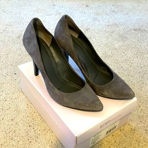 Grey Suede Heels